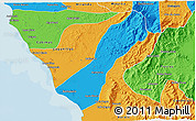 Political 3D Map of Valmore Rodriguez