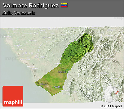 Satellite 3D Map of Valmore Rodriguez, lighten