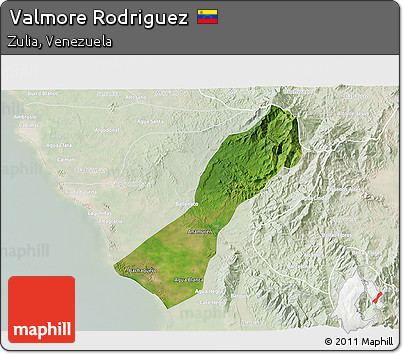 Satellite 3D Map of Valmore Rodriguez, lighten