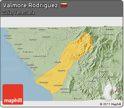 Savanna Style 3D Map of Valmore Rodriguez