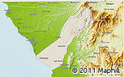 Shaded Relief 3D Map of Valmore Rodriguez, physical outside