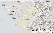 Shaded Relief 3D Map of Valmore Rodriguez, semi-desaturated