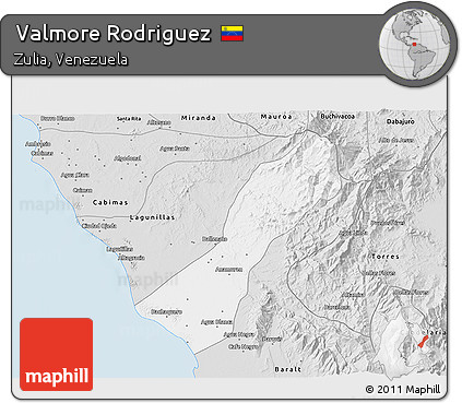 Silver Style 3D Map of Valmore Rodriguez