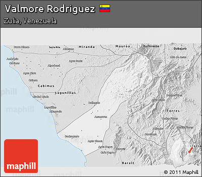 Silver Style 3D Map of Valmore Rodriguez