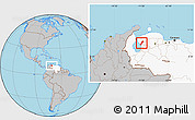 Gray Location Map of Valmore Rodriguez, highlighted country