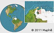 Satellite Location Map of Valmore Rodriguez, highlighted country
