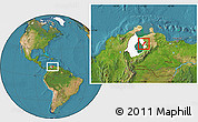 Satellite Location Map of Valmore Rodriguez, highlighted parent region