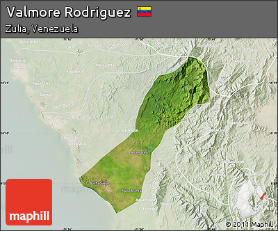 Satellite Map of Valmore Rodriguez, lighten