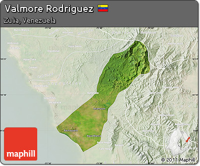 Satellite Map of Valmore Rodriguez, lighten