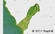Satellite Map of Valmore Rodriguez, single color outside