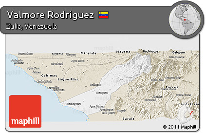 Classic Style Panoramic Map of Valmore Rodriguez