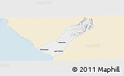 Classic Style Panoramic Map of Valmore Rodriguez, single color outside