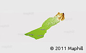Physical Panoramic Map of Valmore Rodriguez, cropped outside