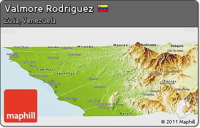 Physical Panoramic Map of Valmore Rodriguez