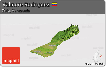 Satellite Panoramic Map of Valmore Rodriguez, cropped outside