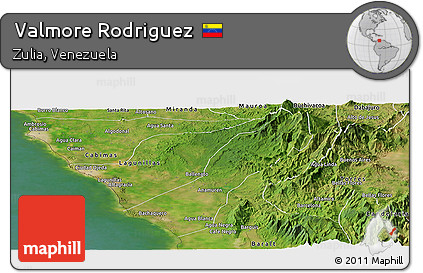 Satellite Panoramic Map of Valmore Rodriguez