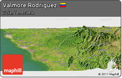 Satellite Panoramic Map of Valmore Rodriguez