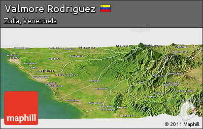 Satellite Panoramic Map of Valmore Rodriguez