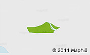 Physical 3D Map of Chau Thanh, single color outside