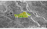 Satellite 3D Map of Chau Thanh, desaturated