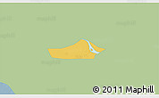Savanna Style 3D Map of Chau Thanh, single color outside