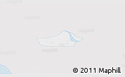 Silver Style 3D Map of Chau Thanh, single color outside
