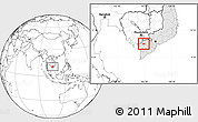 Blank Location Map of Chau Thanh, highlighted country