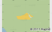 Savanna Style Map of Chau Thanh, single color outside