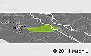 Physical Panoramic Map of Chau Thanh, desaturated