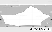 Gray Simple Map of Chau Thanh