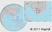 Gray Location Map of Long Xuyen, highlighted parent region