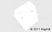 Silver Style Simple Map of Long Xuyen, single color outside