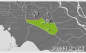 Physical 3D Map of Tri Ton, desaturated