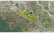 Satellite 3D Map of Tri Ton, semi-desaturated
