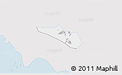Silver Style 3D Map of Tri Ton, single color outside