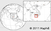 Blank Location Map of Tri Ton, highlighted country, within the entire country