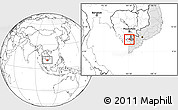 Blank Location Map of Tri Ton, highlighted country, highlighted parent region