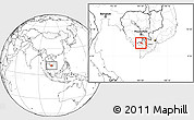 Blank Location Map of Tri Ton, highlighted parent region