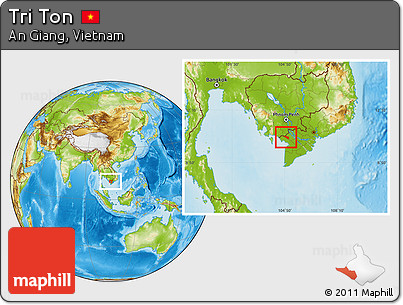 Physical Location Map of Tri Ton