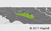 Physical Panoramic Map of Tri Ton, desaturated