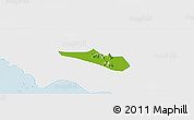 Physical Panoramic Map of Tri Ton, single color outside