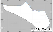 Gray Simple Map of Tri Ton, single color outside