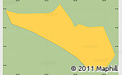 Savanna Style Simple Map of Tri Ton, single color outside