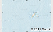 Shaded Relief Map of Con Dao, single color outside