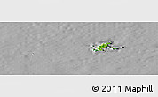 Physical Panoramic Map of Con Dao, darken, desaturated