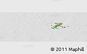 Physical Panoramic Map of Con Dao, desaturated