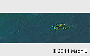 Satellite Panoramic Map of Con Dao, darken