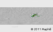 Satellite Panoramic Map of Con Dao, lighten, desaturated