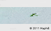 Satellite Panoramic Map of Con Dao, lighten