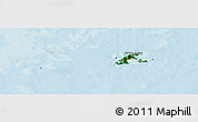 Satellite Panoramic Map of Con Dao, political outside